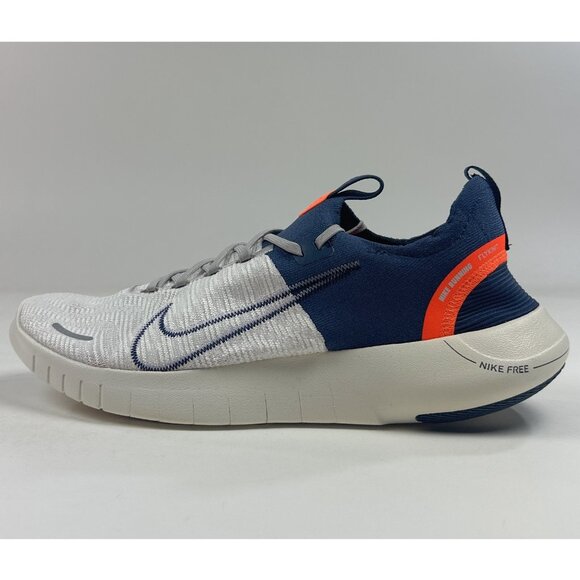 Nike Free RN FK Mens Gray Thunder Blue Shoes Sneakers Running Low FB1276-004 - Picture 6 of 10